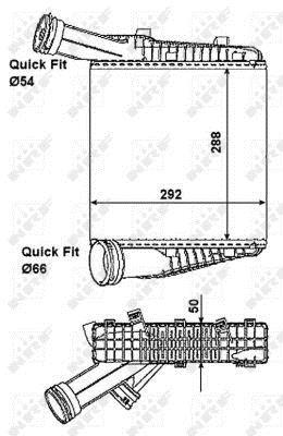Radiador de admisión, intercooler NRF B.V. ref. 30198