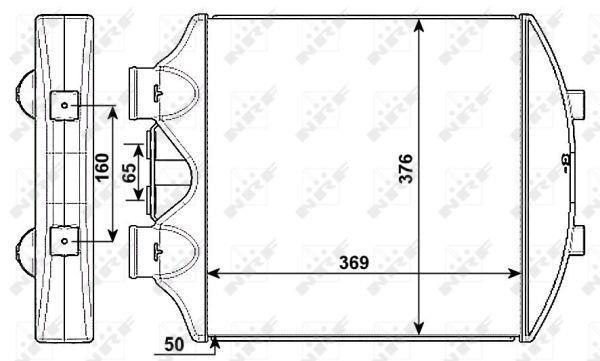 Radiador de admisión, intercooler NRF B.V. ref. 30236