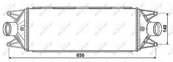 Radiador de admisión, intercooler NRF B.V. ref. 30241