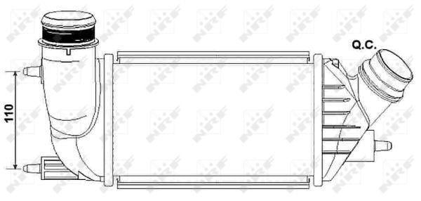 Radiador de admisión, intercooler NRF B.V. ref. 30242