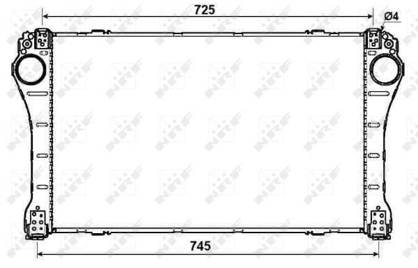 Radiador de admisión, intercooler NRF B.V. ref. 30243