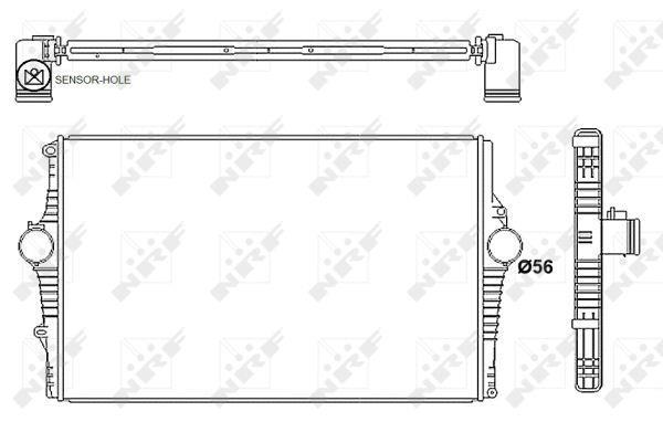 Radiador de admisión, intercooler NRF B.V. ref. 30249