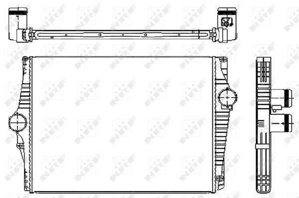 Radiador de admisión, intercooler NRF B.V. ref. 30250
