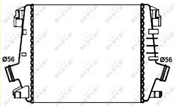 Intercooler, échangeur (Refroidisseur d'air) NRF B.V. ref. 30272