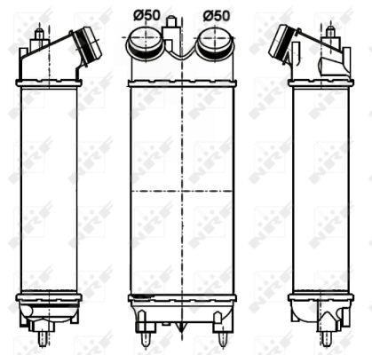 Intercooler, échangeur (Refroidisseur d'air) NRF B.V. 30274