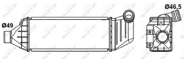 Radiador de admisión, intercooler NRF B.V. ref. 30275