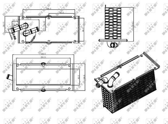 Radiador de admisión, intercooler NRF B.V. ref. 30292