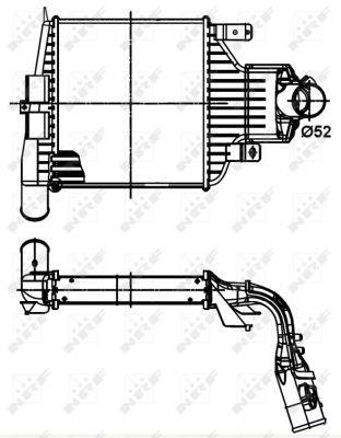 Intercooler, échangeur (Refroidisseur d'air) NRF B.V. 30301