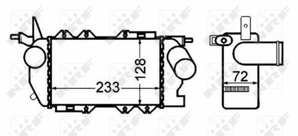 Radiador de admisión, intercooler NRF B.V. ref. 30309