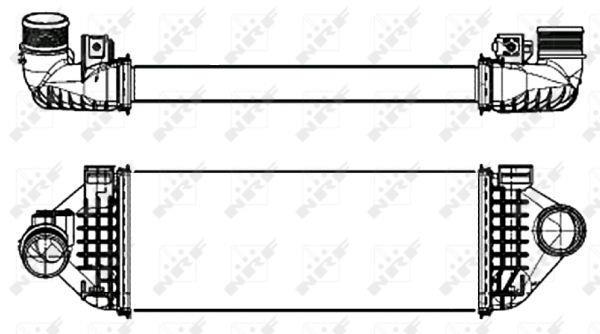 Intercooler, échangeur (Refroidisseur d'air) NRF B.V. 30321