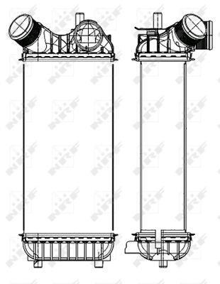 Radiador de admisión, intercooler NRF B.V. ref. 30324
