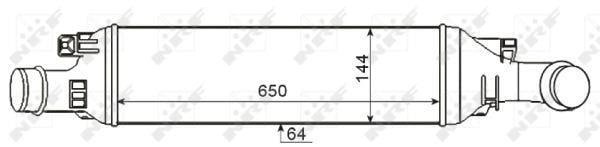 Radiador de admisión, intercooler NRF B.V. ref. 30339