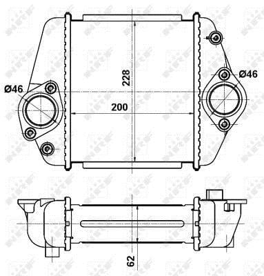 Radiador de admisión, intercooler NRF B.V. ref. 30360