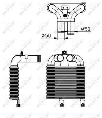 Radiador de admisión, intercooler NRF B.V. ref. 30365