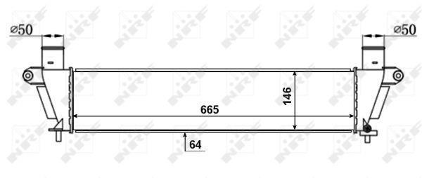 Radiador de admisión, intercooler NRF B.V. ref. 30367