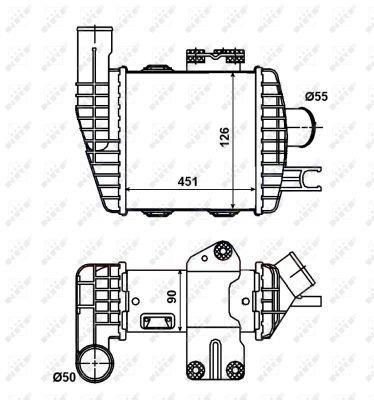 Radiador de admisión, intercooler NRF B.V. ref. 30371