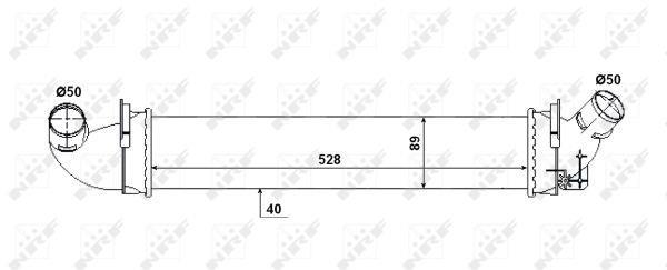 Radiador de admisión, intercooler NRF B.V. ref. 30380