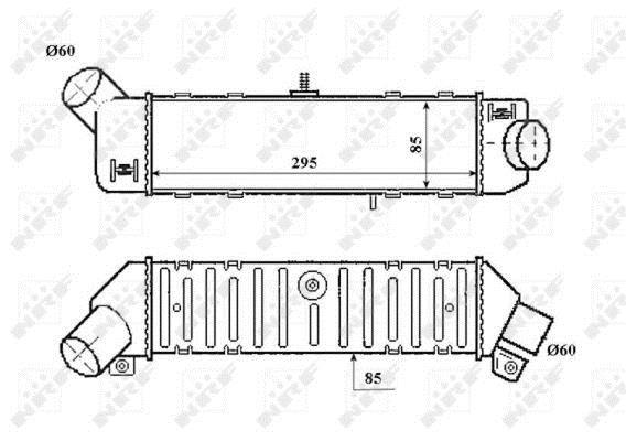 Intercooler permutador ar-ar NRF B.V. ref. 30412