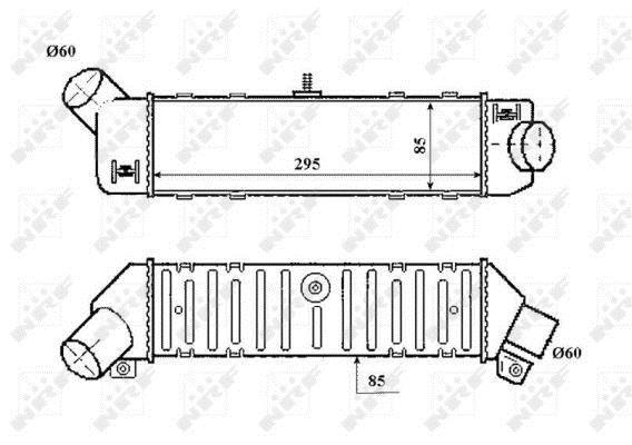 Radiador de admisión, intercooler NRF B.V. ref. 30413