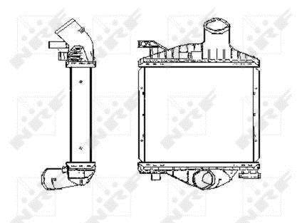Radiador de admisión, intercooler NRF B.V. ref. 30423