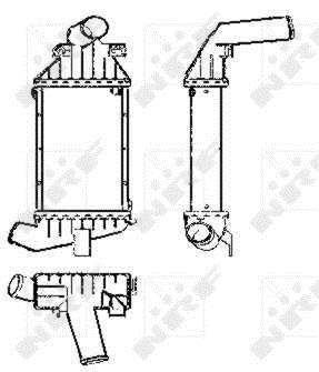 Radiador de admisión, intercooler NRF B.V. ref. 30426