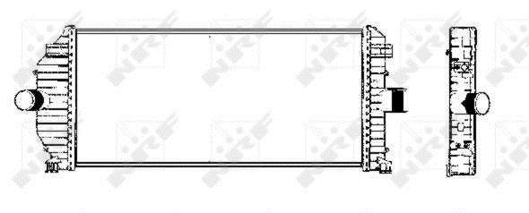 Radiador de admisión, intercooler NRF B.V. ref. 30431