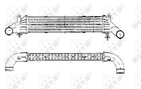 Radiador de admisión, intercooler NRF B.V. ref. 30440