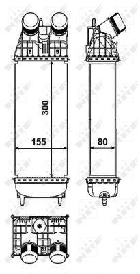 Radiador de admisión, intercooler NRF B.V. ref. 30460