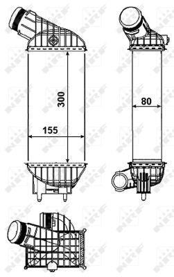 Radiador de admisión, intercooler NRF B.V. ref. 30462