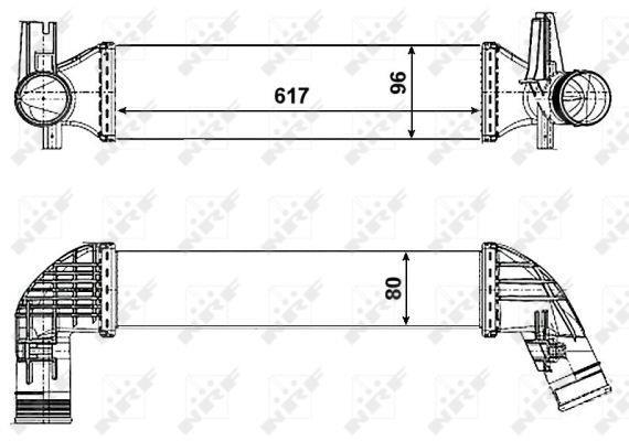 Radiador de admisión, intercooler NRF B.V. ref. 30463