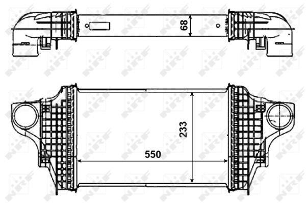 Intercooler, échangeur (Refroidisseur d'air) NRF B.V. 30464