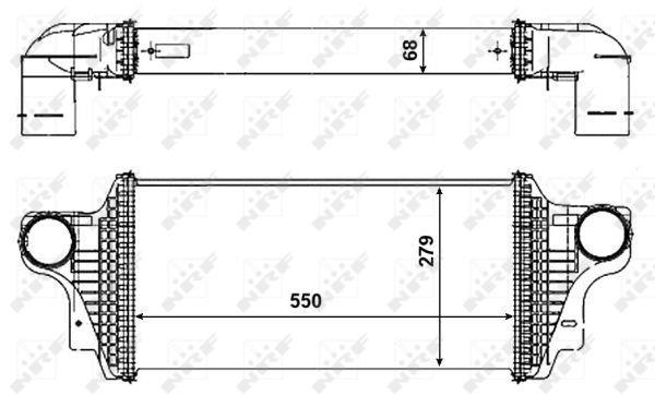 Intercooler, échangeur (Refroidisseur d'air) NRF B.V. 30465