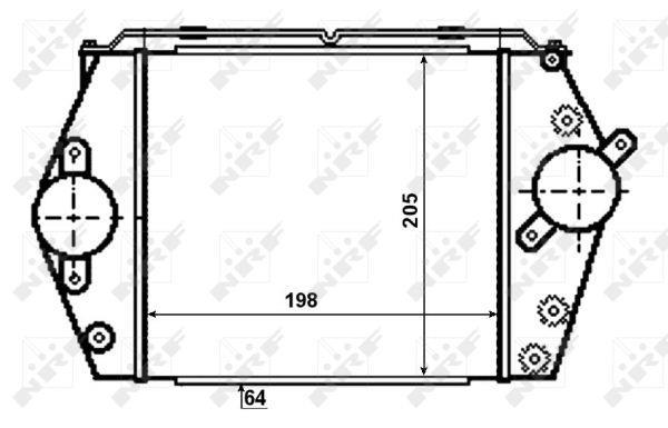 Radiador de admisión, intercooler NRF B.V. ref. 30471