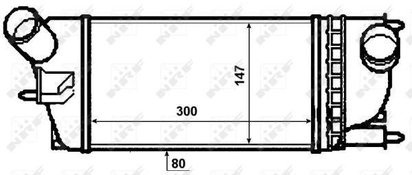 Intercooler, échangeur (Refroidisseur d'air) NRF B.V. ref. 30478