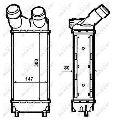 Radiador de admisión, intercooler NRF B.V. ref. 30479
