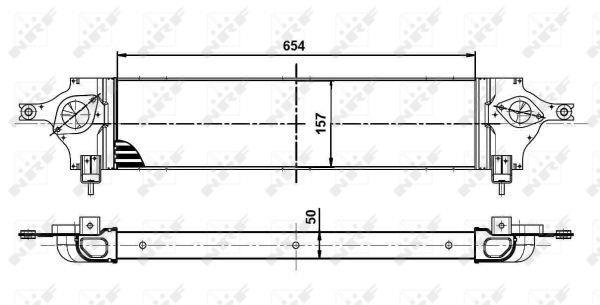 Radiador de admisión, intercooler NRF B.V. ref. 30513