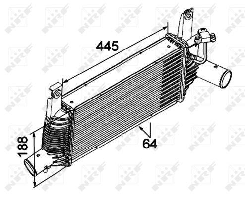 Radiador de admisión, intercooler NRF B.V. ref. 30527