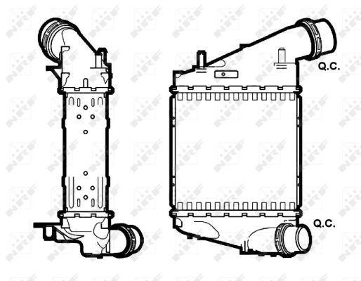 Radiador de admisión, intercooler NRF B.V. ref. 30529