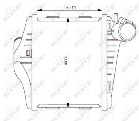 Radiador de admisión, intercooler NRF B.V. ref. 30537