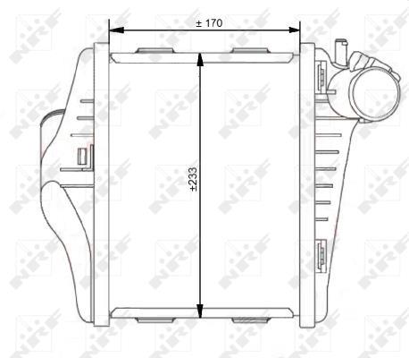 Radiador de admisión, intercooler NRF B.V. ref. 30537
