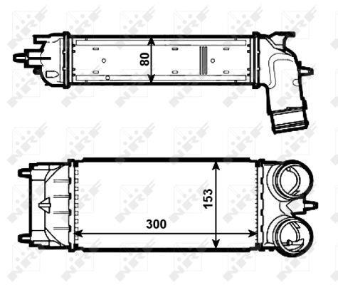 Radiador de admisión, intercooler NRF B.V. ref. 30548