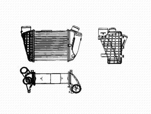 Radiador de admisión, intercooler NRF B.V. ref. 30754