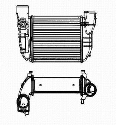 Intercooler, échangeur (Refroidisseur d'air) NRF B.V. 30756