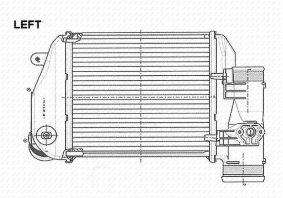 Radiador de admisión, intercooler NRF B.V. ref. 30767