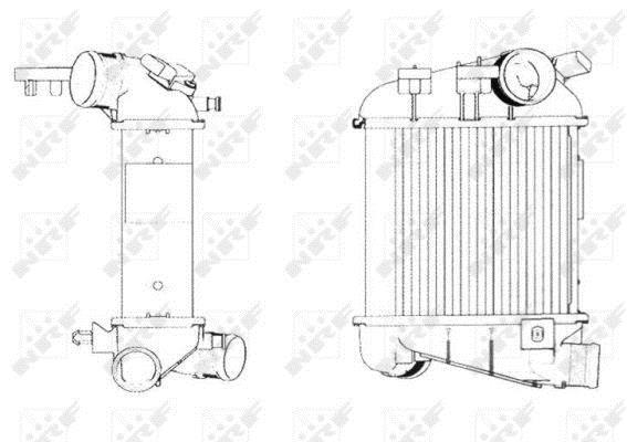 Radiador de admisión, intercooler NRF B.V. ref. 30770
