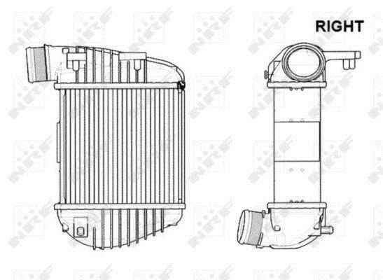 Radiador de admisión, intercooler NRF B.V. ref. 30772