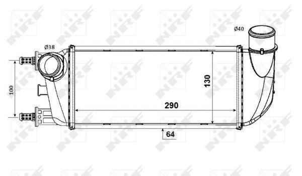 Radiador de admisión, intercooler NRF B.V. ref. 30773