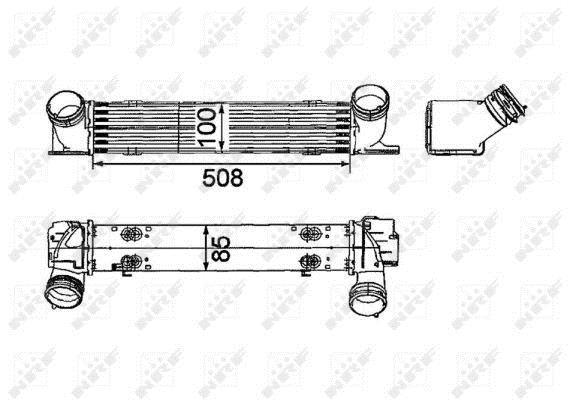 Radiador de admisión, intercooler NRF B.V. ref. 30797