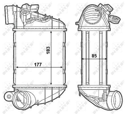 Radiador de admisión, intercooler NRF B.V. ref. 30799