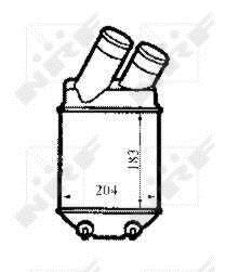 Radiador de admisión, intercooler NRF B.V. ref. 30832